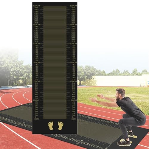 Antypoślizgowa podkładka treningowa z długim skokiem i skakanką – trwała, wszechstronna powierzchnia treningowa dla domowych siłowni, miłośników fitnessu i sportowców - bezpieczna mata do ćwiczeń dla