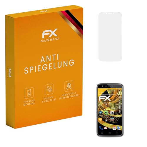 atFoliX Panzerfolie kompatibel mit Homtom HT50 Schutzfolie, entspiegelnde & stoßdämpfende FX Folie (3X)