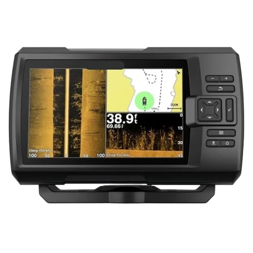 SDSKZOZP 7SV con transductor, sonda de Pesca GPS 7' Chirp Traditional, ClearVu y SideVu Scanning Sonar Transducer Freight