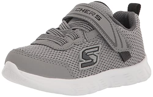 Skechers Baby Boys Comfy Flex Mini Trainer Sneaker, Gray, 8 UK Child