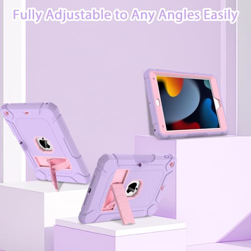Coque de protection antichoc pour iPad 10.2 avec support et porte-crayon intégrés - 4