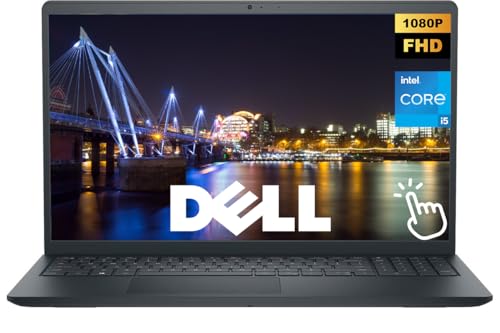 Image of Dell Inspiron, 15.6 inch FHD Touch Business Laptop Computer, 10-Core Intel Core i5-1334U (Up to 4.6 Ghz), 16GB RAM 1.5TB Storage (1TB SSD+512GB Dock), Windows 11, Numeric Keypad, SD Card Reader, Black