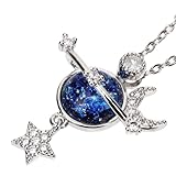 Collier pour filles : ce collier étoile présente des lignes douces, un éclat délicat, un toucher agréable, un style élégant et romantique, un bijou pour femme