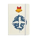 Notizbuch, blaues Flugzeug-Design, Illustration, mit Jingling Bell