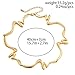 ROSASUENO Chunky Gold Irregular Liquid Choker Necklace Geometric Distortion Splicing Unique Collar Necklace Trendy Bold Jewelry (Gold Wave)