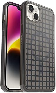 OtterBox Symmetry+ Przezroczyste Etui na iPhone 14 Plus na MagSafe, Wstrząsoodporny, Potrójnie Testowany Zgodnie ze Standardami Wojskowymi, Ochrona Antybakteryjna, Window Pane Black