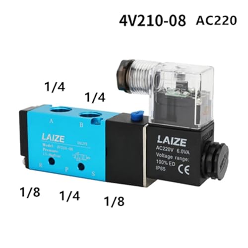 Électrovanne pneumatique 4V210-08 à commande électrique pour automatisme industriel - 4