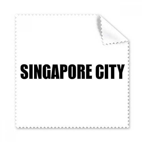 Chiffon microfibre Singapour pour lunettes et écrans de téléphone, lot de 5 essuie-verres imprimés