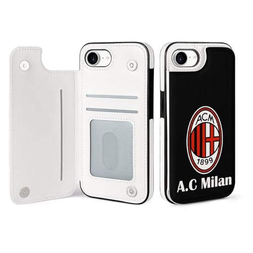 iPhone16E用ケース 手帳型 ACミラン スマホケース 財布型 アイフォン16E用ケース おしゃれ 軽量 背面 携帯カバー カード収納 スタンド機能 PUレザー 耐衝撃