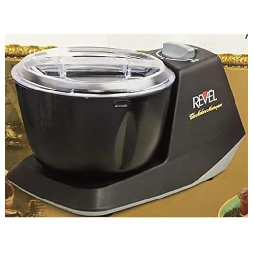 Revel Atta Dough Mixer Maker Non Stick Bowl, 3 L, Black