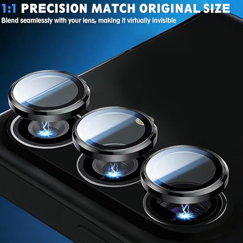 Image of Lensarmor Compatible with Galaxy S26 / S26 Plus Black Camera Lens Protector (1 Pack) - Premium 9H Tempered Glass, Military-Grade Protection, Ultra-Clear Transparency & Case-Friendly Design