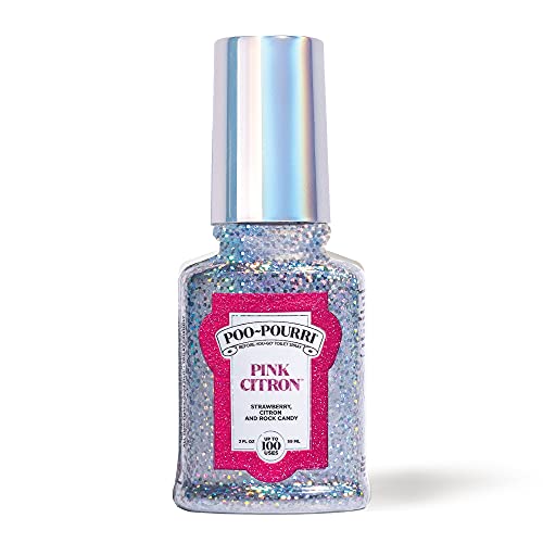 poo-pourri before-you-go toilet spray pink citron 2 fl oz - strawberry citron and rock candy