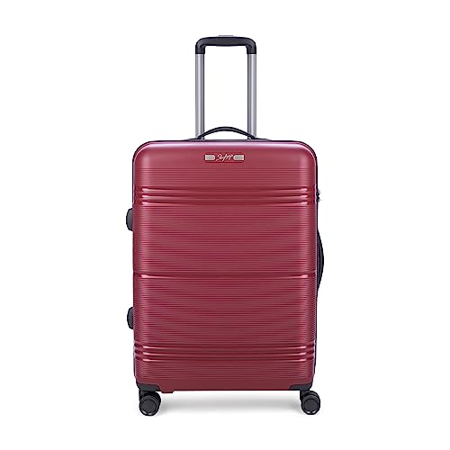 Skybags-Paratrip-Medium-Size-Hard-Luggage-67-cm-Polypropylene-Luggage-Trolley-with-8-Wheels-and-Anti-Theft-Zipper-Maroon-Unisex
