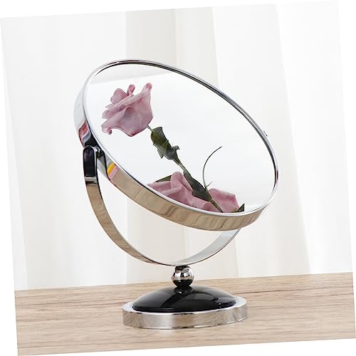 Espejo de maquillaje doble cara rotatorio 360 grados miniatura 7