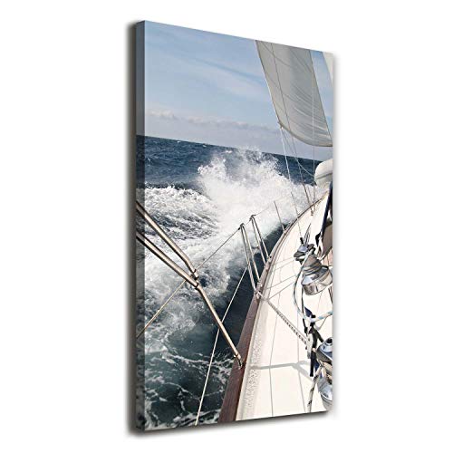 Impression sur toile yacht Tulup prestige artistique en 60x120