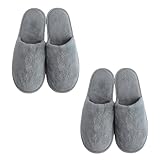 HENGBIRD Waschbare GäStepantoffeln 2er-Set, 7mm Rutschfeste Eva Sohle Hausschuhe GäSte,Hotel Slipper für Damen & Herren Wiederverwendbare Hotelslipper für Zuhause, Hotel, GäSte und Reisen