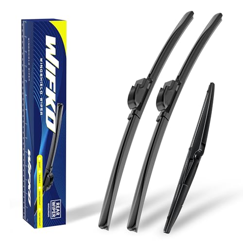 Wifko Scheibenwischer Kompatibel für Hyundai SANTA FE 2007-2012, Wischerblätter Vorne + Hinten, Set Frontscheibenwischer und heckscheibenwischer, Auto Scheibenwischer Zubehör
