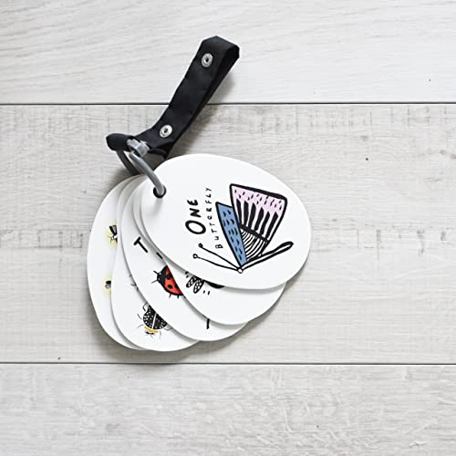 Wee Gallery Stroller Cards - I See Bugs To Count - Counting Numbers Travel Activity For Babies, Toddlers, With Snap On Strap For Walks, Car Seat, Bag, Stroller #TOP5