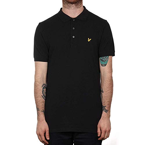 Lyle & Scott Mens Polo Shirt L True Black