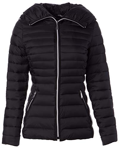 LAUNDRY BY SHELLI SEGAL Women's Light Weight Quilt, Black, Medium