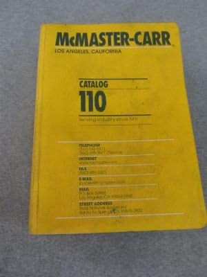 Mcmaster Carr Catalog 110 Paperback – January 1, 2004