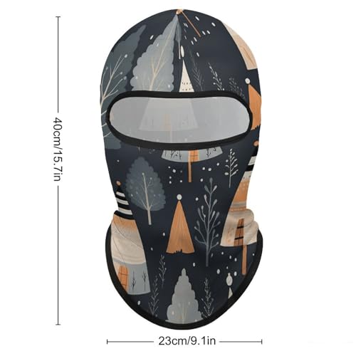 Balaclava Tribal Naranja para Hombres y Mujeres, Máscara Facial de Protección Solar Respirable con Cubierta Completa para Senderismo, Ciclismo, Correr y Conducir miniatura 2