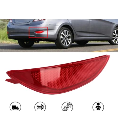 Réflecteur pare-chocs auto droit rouge Accent 2012-2017