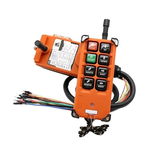 1PCS Industrial Remote Control Switch Crane Control Crane 1 Transmitter + 1 Receiver F21-E1B 6 Channels(AC 380V)