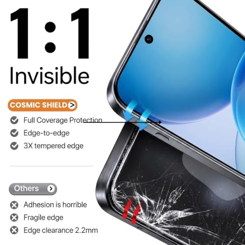 Image of Tempered Glass Screen Protector Guard for Oppo Reno 16 5G | Anti Reflection Technology, Military Grade, Extreme Touch Response, Easy Install Kit