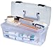 ArtBin 83805 Essentials Lift-Out Tray Box, Portable Art & Craft Organizer with Handle and Tray, Clear