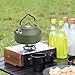 Aymzbd Camping Kettle Water Kettle Multifunctional Compact Water Pot Coffee Tea Pot for Hiking Boiling Water Fishing Outdoor Sports, Green