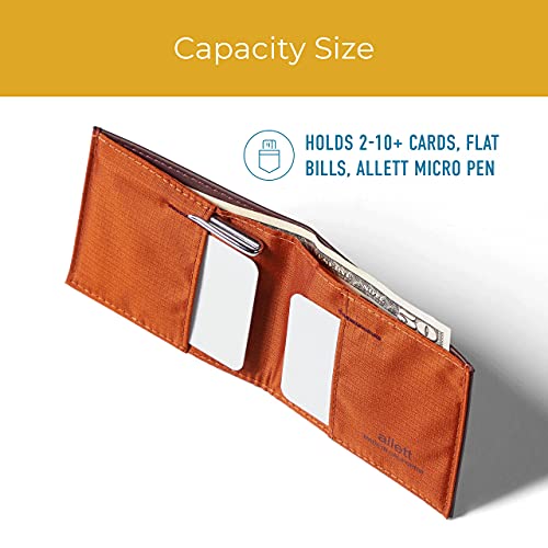 Image of Allett Sport Wallet, RFID Blocking Slim (Leather, Merlot)