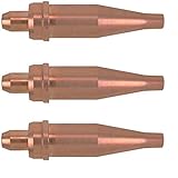 Lot of 3 Victor Style Acetylene Torch Tips, 0-3-101, 1-3-101, 2-3-101