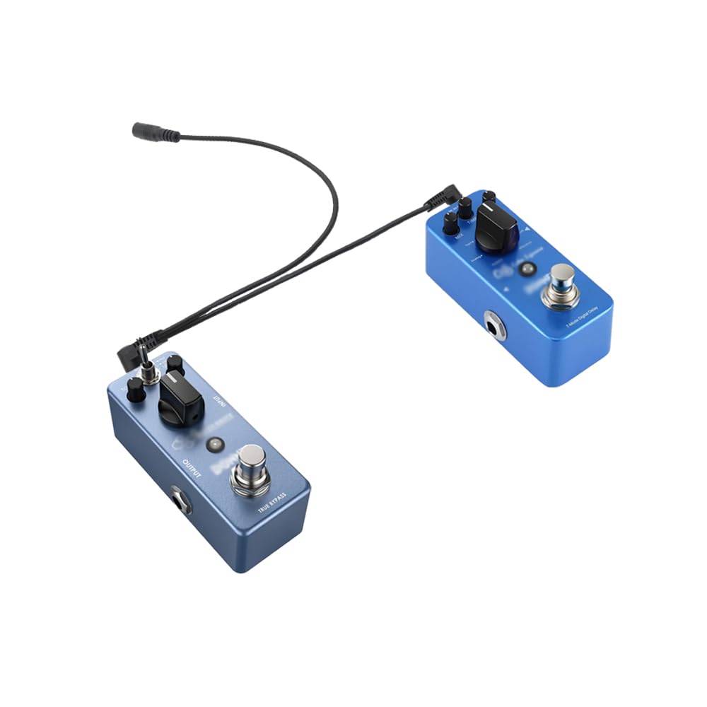 1 to 2 Way Daisy Chain Guitar Effect Pedal Power Supply Splitter Adapter Cable