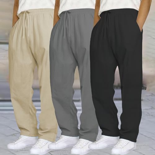 Pantalon de travail cargo homme stretch multipoches lot de 3 décontracté - 2