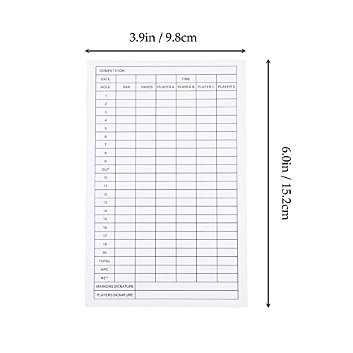 Cuaderno de marcadores para golf DECHOUS, 12 piezas, papel recubierto, herramienta para deportes al aire libre miniatura 2