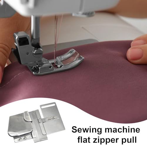 Outil fermeture éclair machine à coudre et dispositif bouclage réglable dessus plat - 3