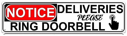 Notice Deliveries Please Ring �h�A�x�� �u���L�Ŕ� �X�g���[�g �t�@�[���n�E�X �z�[�� �o�[ �K���[�W �j�� ���A �E�H�[���A�[�g �M�t�g 4�C���` x 40.6 cm