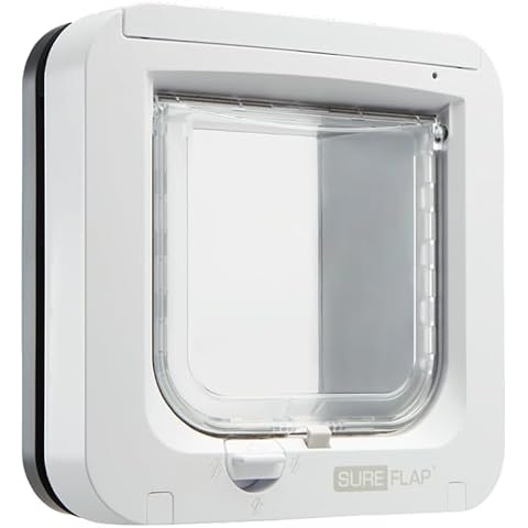 SureFlap Microchip Cat Flap in Grey/White Cover