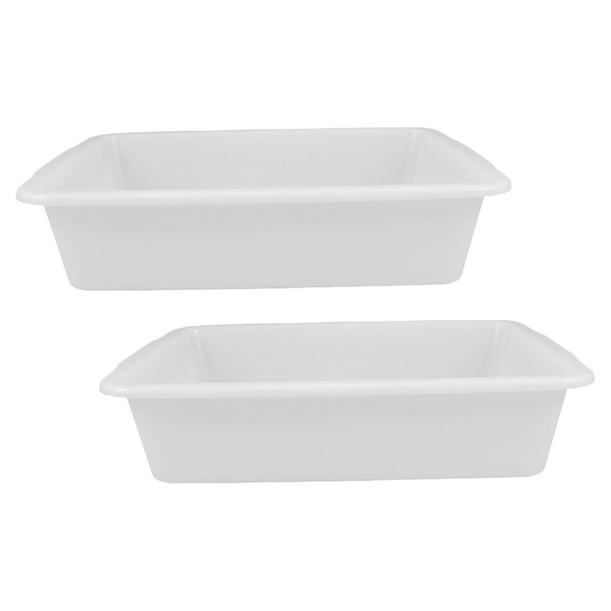 Bac de Retention Produit Chimique Rectangulaire en Plastique Blanc Lot de 2 Plateau de Réactifs de Laboratoire Facilitant Le Rangement Classification pour Laboratoire