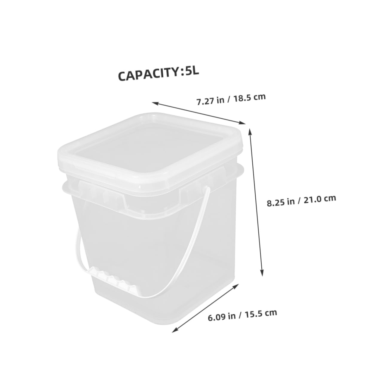Cabilock 3 Juegos Bote De Pintura Balde De Plástico para Pintar. Barril De Plástico para Pintar. Cubo De Almacenamiento De Pintura Cubeta para Mezclar Colores Cubo De Arte Abs 2 Piezas * 3
