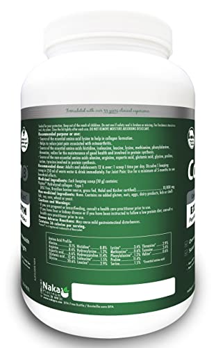 825gm (29oz) Hydrolyzed Bovine Collagen Peptides Protein featuring 10,000 mg of Peptan, Better Absorption, Grass Fed, Extra Strength. For Skin, Nails, Bones and Joints, Non GMO, Unflavoured - Image 3
