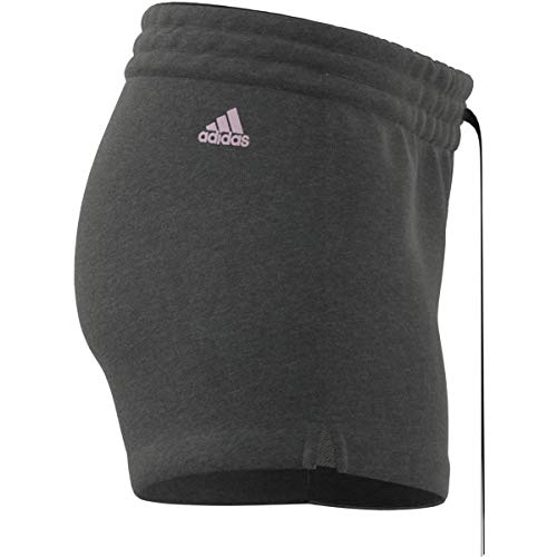 Short Fitness femme coton slim sans poche Linear chiné / - vue 8