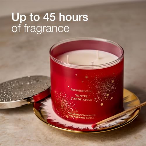 Bath & Body Works 3-Wick Candle, Winter Candy Apple Scent | Up to 45 Hours Burn Time, Winter Candle, Winter Candy Apple Candle, Soy Wax Blend, Holiday Décor & Gifting - image 4