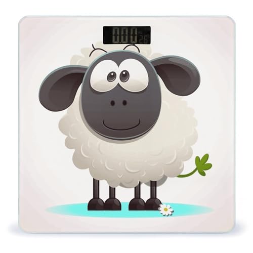 Báscula digital de baño con diseño Sheep y capacidad 400 lb miniatura 1