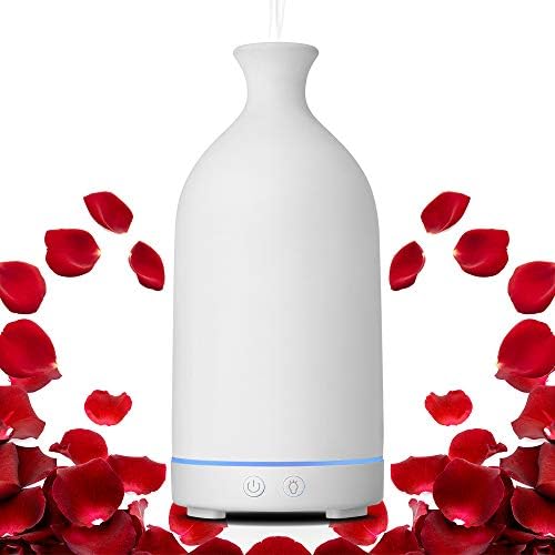 Hand-Crafted Stone Diffusers for Essential Oils, Aromatherapy Essential Oils Diffuser Humidifier, 100ml Ceramic Diffuser for Kids Room/Office/Home, Mother's Day Gift Idea, DIY the Diffuser by Yourself