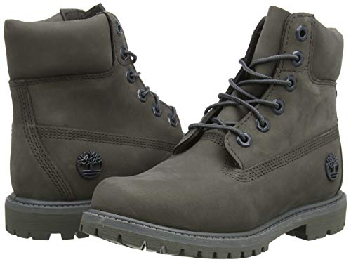 Image of Timberland Women's 6 inch Premium Waterproof Boots, Grey Medium Grey Nubuck, 35.5 EU