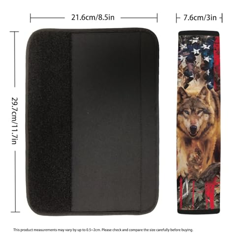 Image of AFPANQZ Wolf Branch Car Seat Belt Pads Covers Harness Vehicle for Adults Kids 1 Pair /Set Safety Seatbelt Cushion Pads Kit Shoulder Straps Pads for Bags