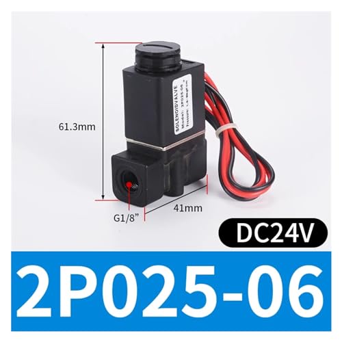 Électrovanne pneumatique 2 voies 2P025 plastique 24V DC