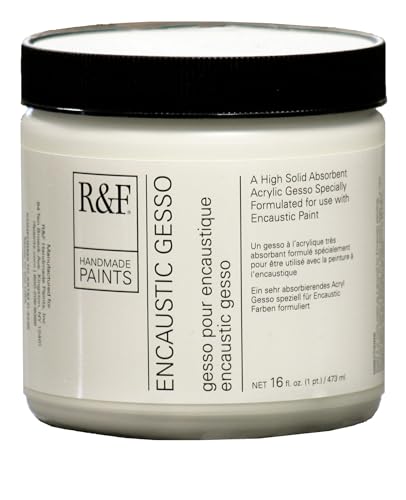 R&F Handmade Paints Encaustic Gesso, 16-Ounce